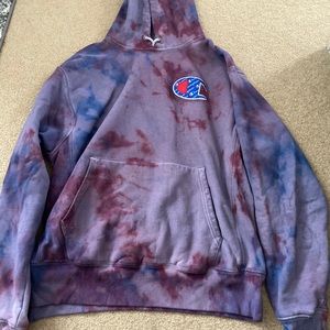 Tie dye champion hoodie
